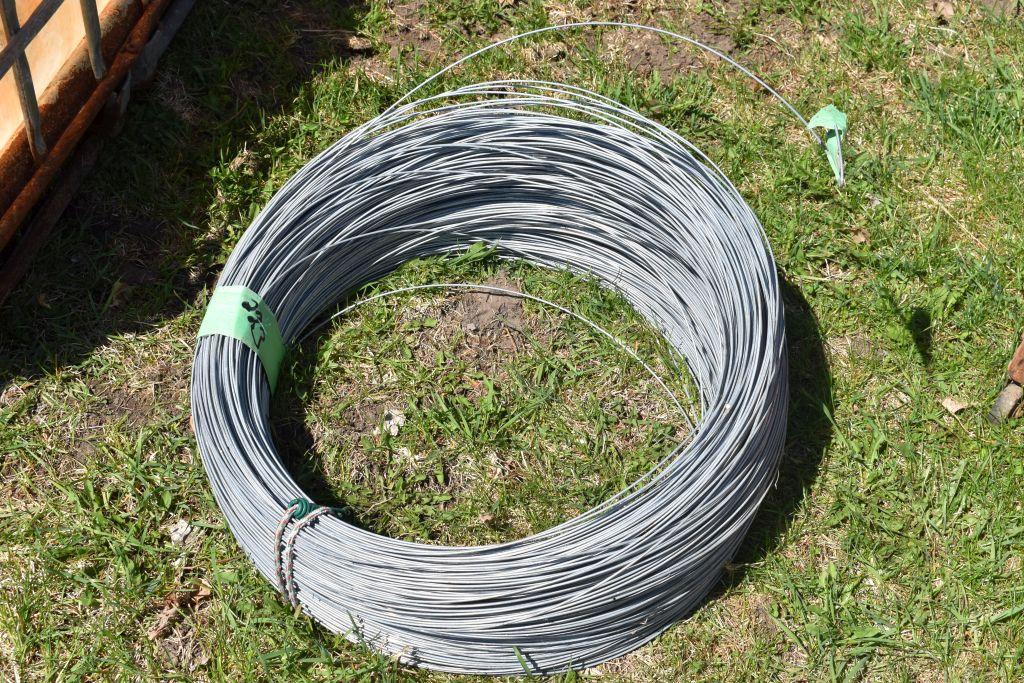 Spool Of Smooth Wire For Fencing