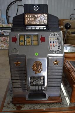 Jennings Bronze Chief 5 Cent Slot Machine