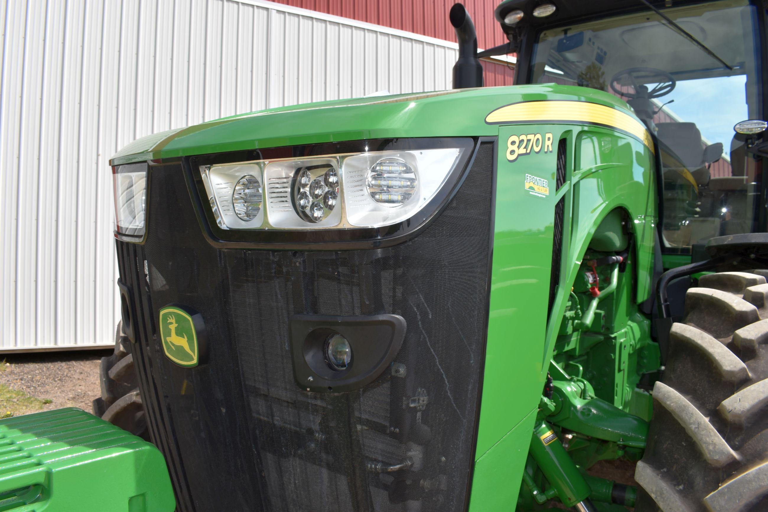 2014 John Deere 8270R MFWD Tractor, 232 Actual One Owner Hours, ILS, IVT, 480/80R50 Rear Duals, 380/