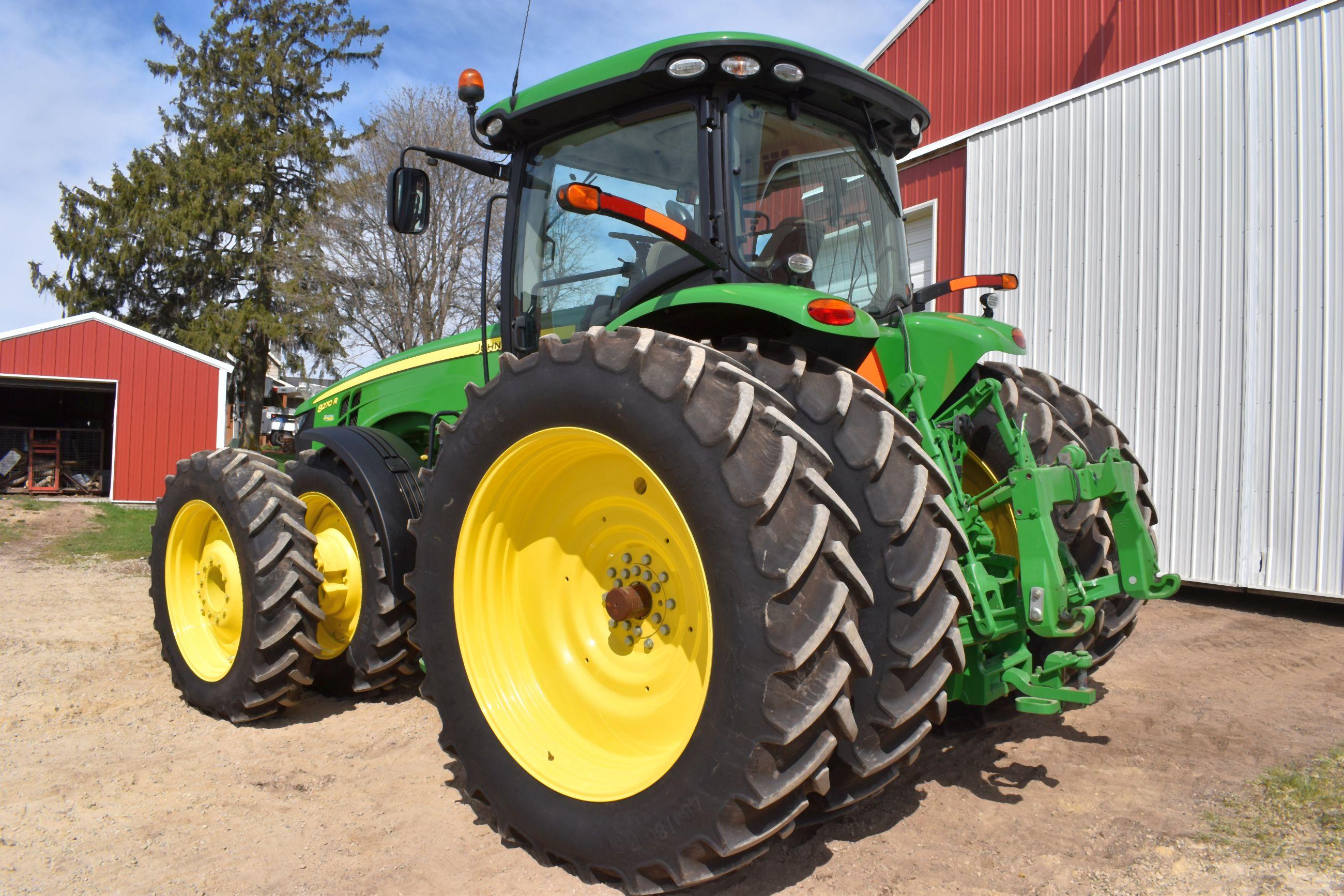 2014 John Deere 8270R MFWD Tractor, 232 Actual One Owner Hours, ILS, IVT, 480/80R50 Rear Duals, 380/