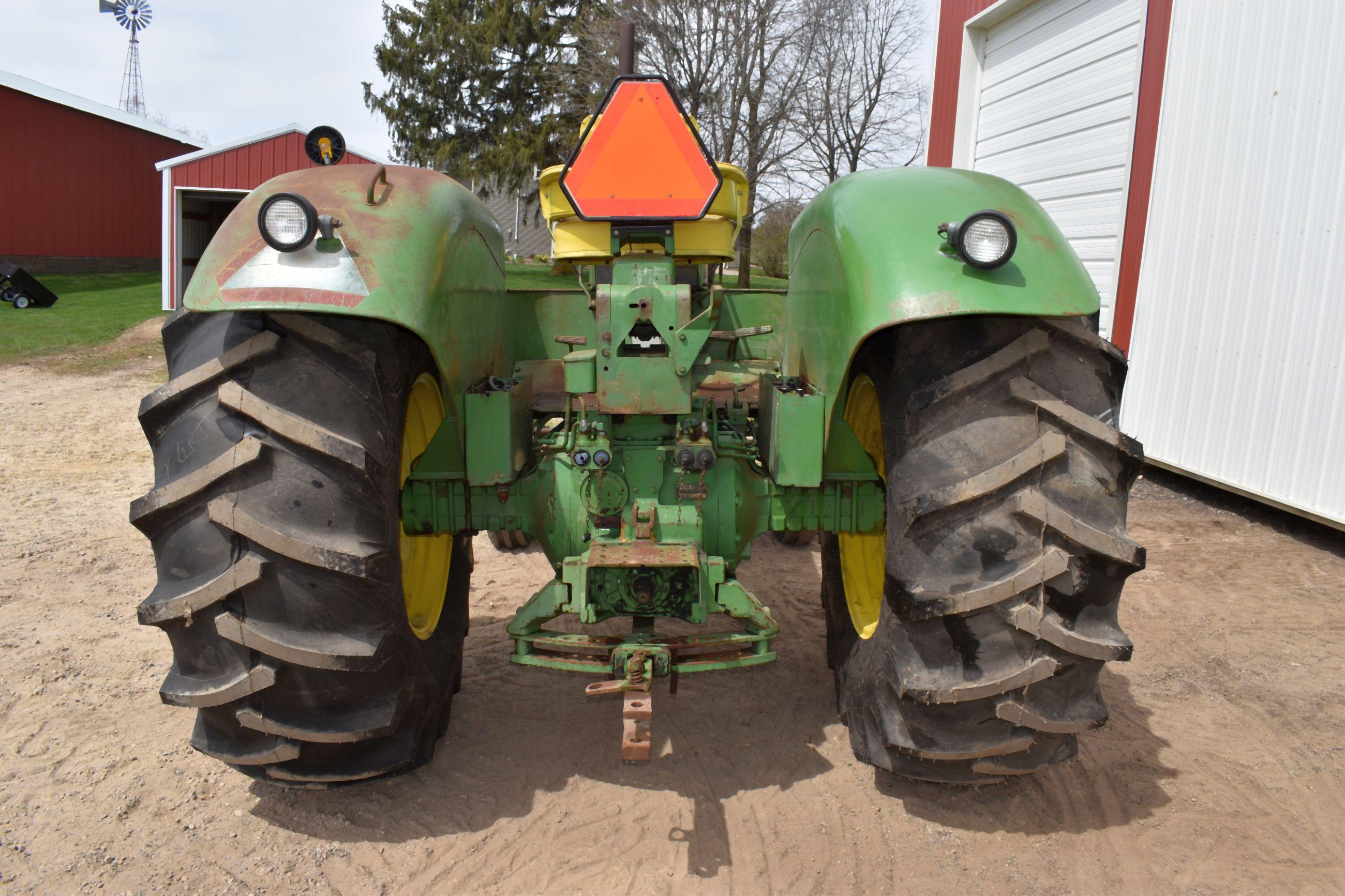 1966 John Deere 4020 Diesel Wheatland Open Station Tractor, Power Shift, 2 Hydraulics, 540/1000PTO,