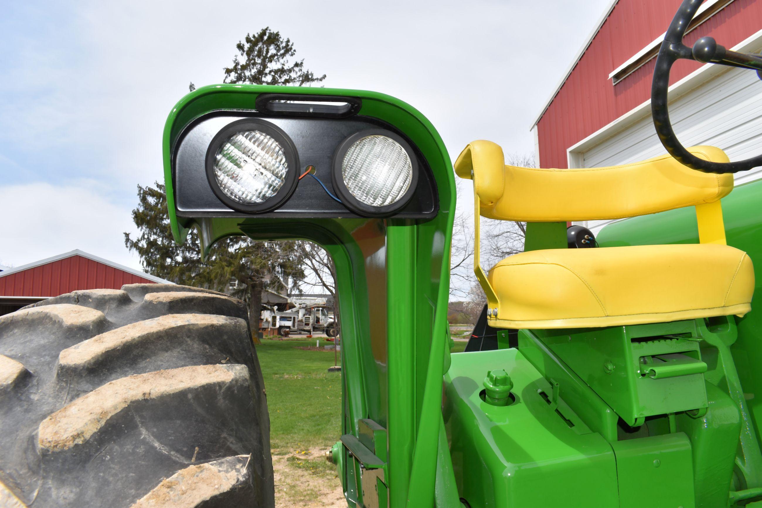 1968 John Deere 5020 Diesel Tractor, Wide Front, Open Station, Front Starter Weights With 2 Slabs, F