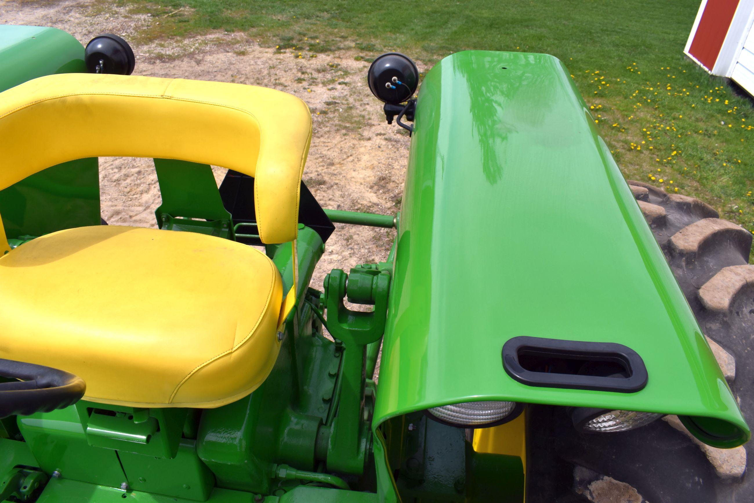 1968 John Deere 5020 Diesel Tractor, Wide Front, Open Station, Front Starter Weights With 2 Slabs, F