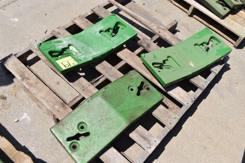 (3) John Deere 10/20 Series Slab Weights, Selling 3 x $