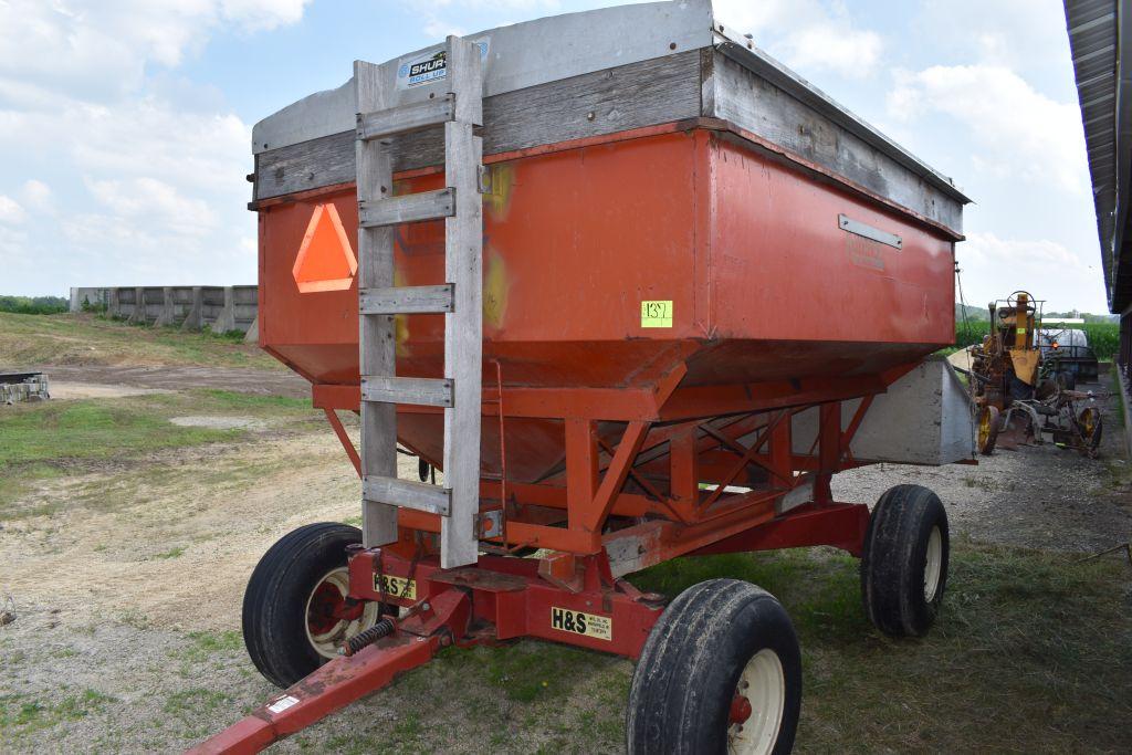 Kilbros 350 Gravity Flow Wagon, Roll Tarp, H&S 12 Ton Running Gear, With Plastic Fertilizer Auger