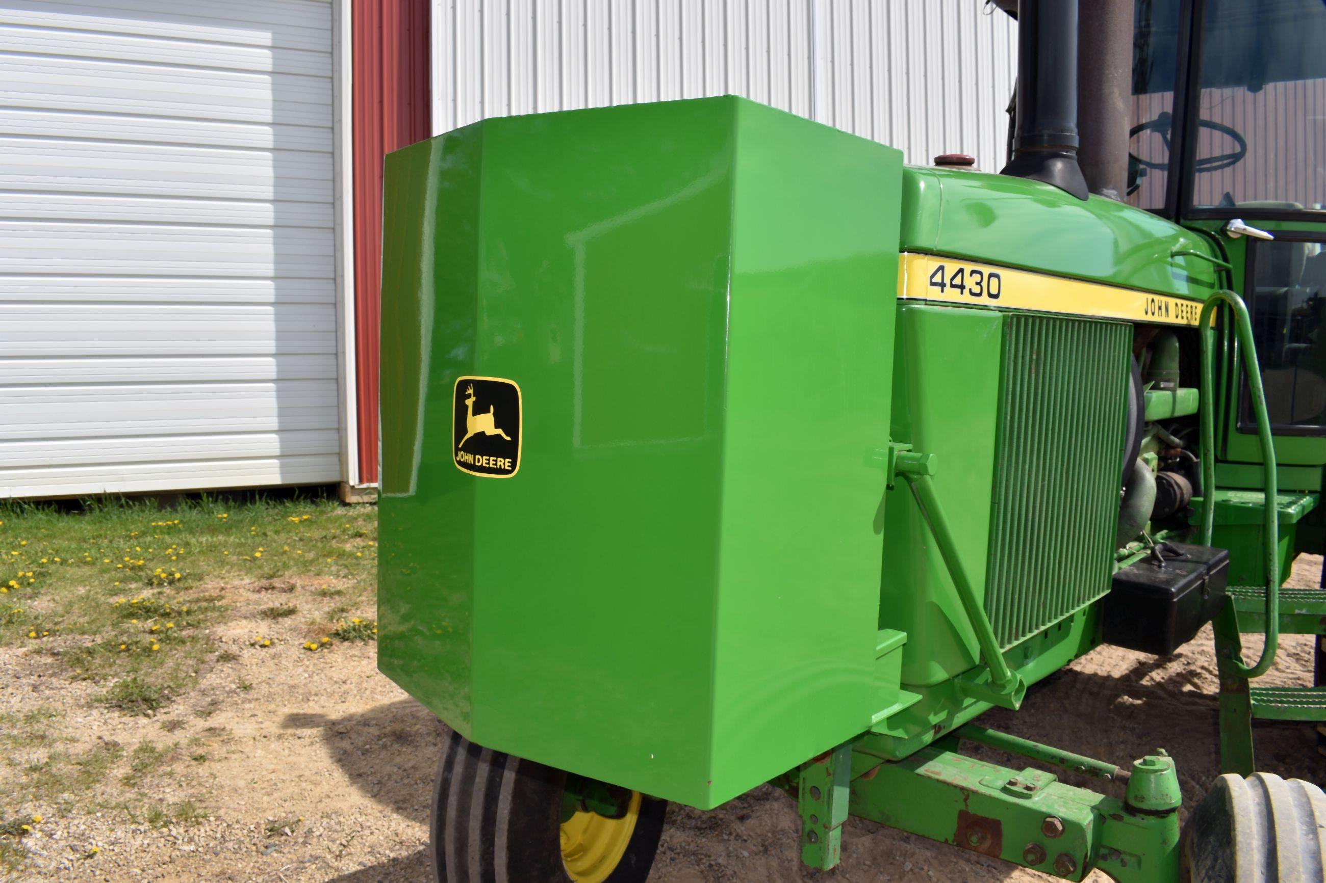1977 John Deere 4430 2WD Tractor, 7701 Hours, 18.4x38 Tires At 80%, Extension Front Fuel Tank, Rear
