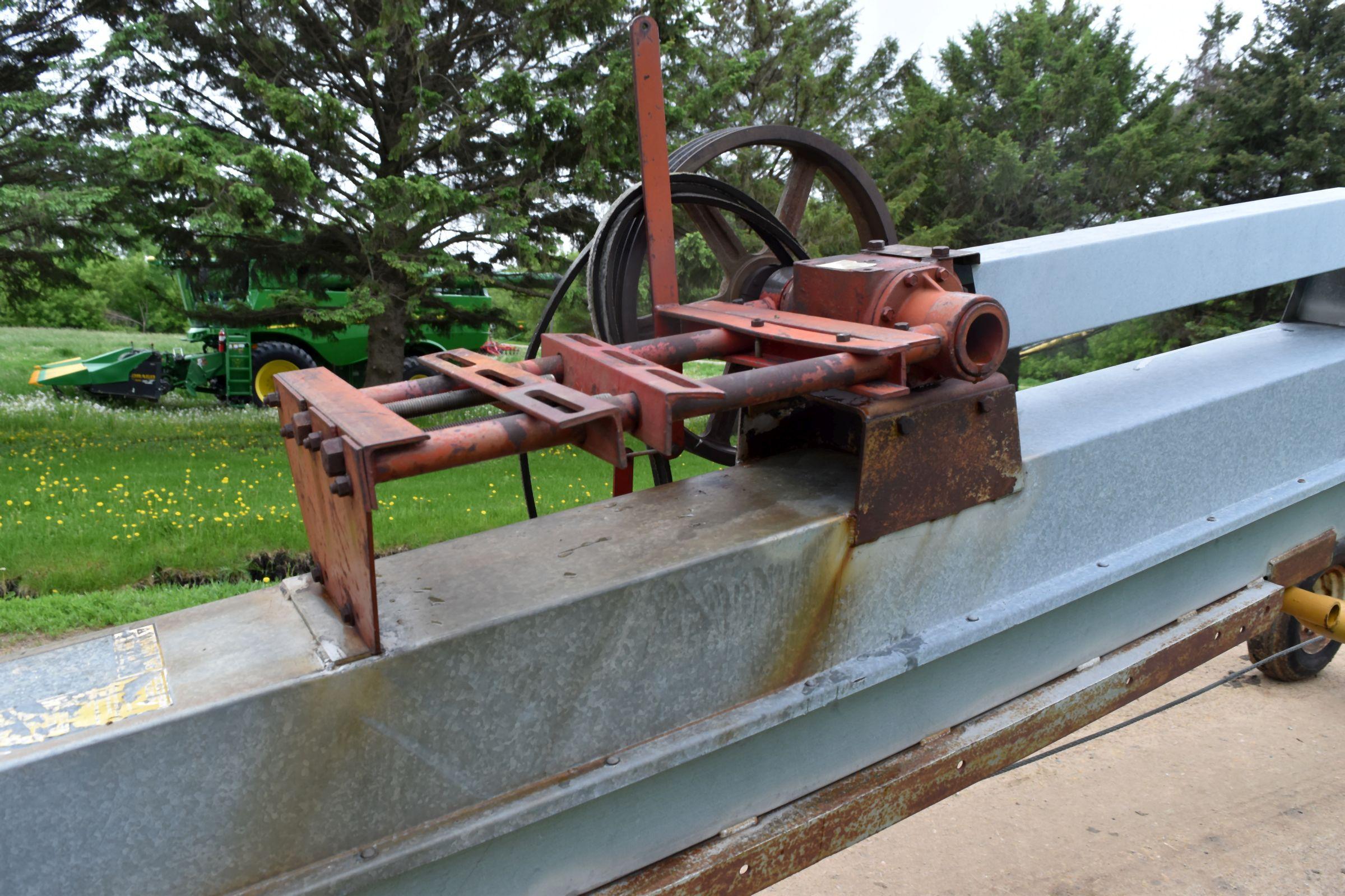 Hutchinson Model 50, 40’ Conveyor Mass-Ter Mover, PTO and Motor Drive, No Motor, Needs to be reassem