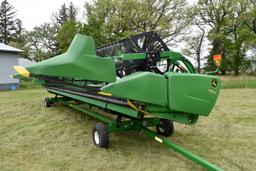 2013 John Deere 635FD, Draper Head, 2” Cut, Good Belts, Stubble Light, Single Point, Single PTO, SN: