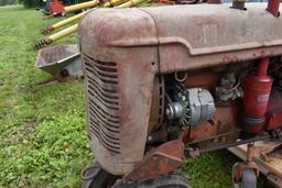 Farmall Super C Tractor, N/F, W/ Woods 59 Mower, Cracked Block, SN: 188792, 10-36 Rubber