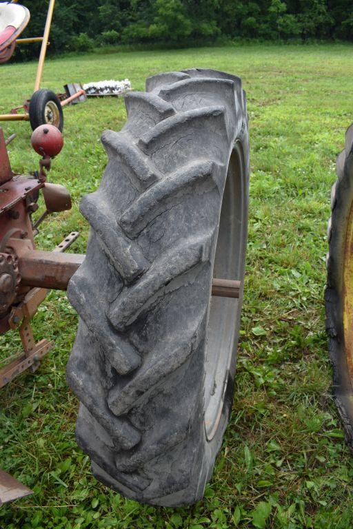 Farmall Super C Tractor, N/F, W/ Woods 59 Mower, Cracked Block, SN: 188792, 10-36 Rubber