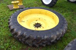 380/90R54 Rear John Deere Triple Duals With Rims And Spacers , 10 Bolt Rims, Selling 2 x $