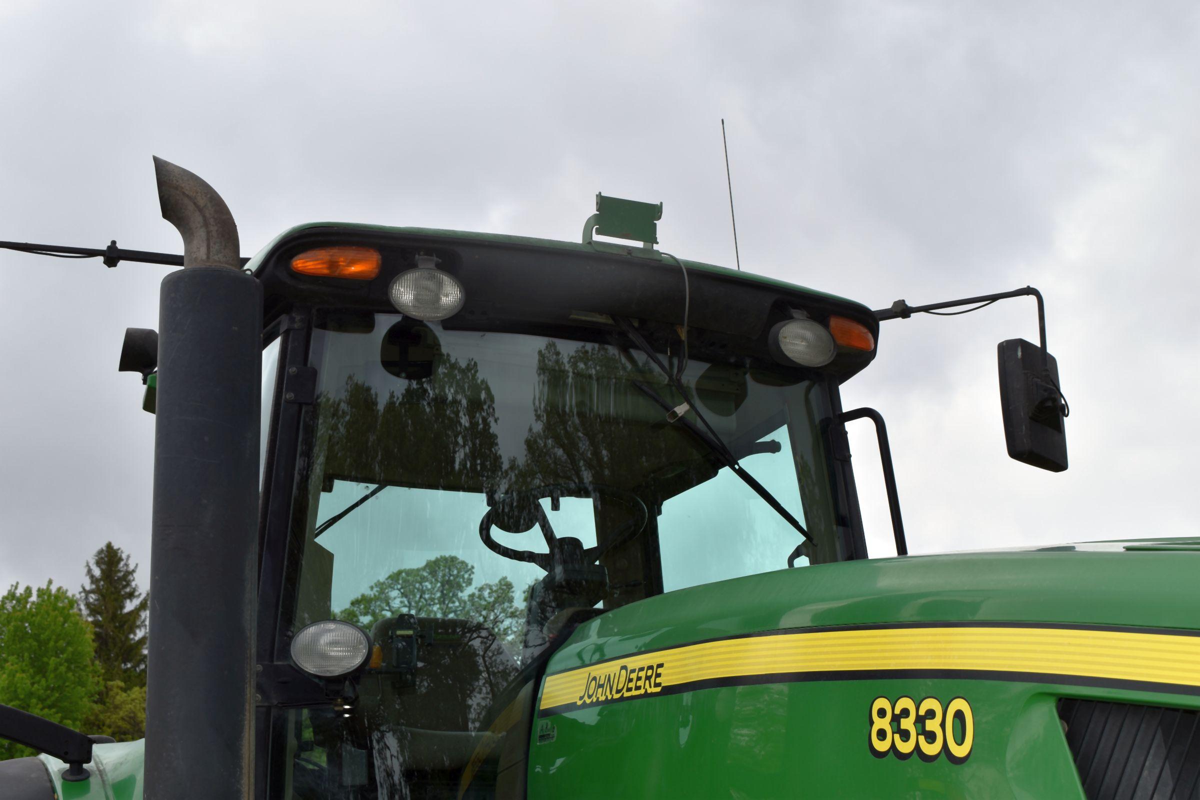 2007 John Deere 8330 MFWD, 3732 Hours, 380/90R54 Duals 70%, 380/80R38 Front Duals, Big 1000PTO, 4 Hy