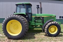 1986 John Deere 4850 MFWD 4665 Hours, Power Shift, 1000PTO, 3pt, 3 Hydraulics, 20 Front Weights, Fro