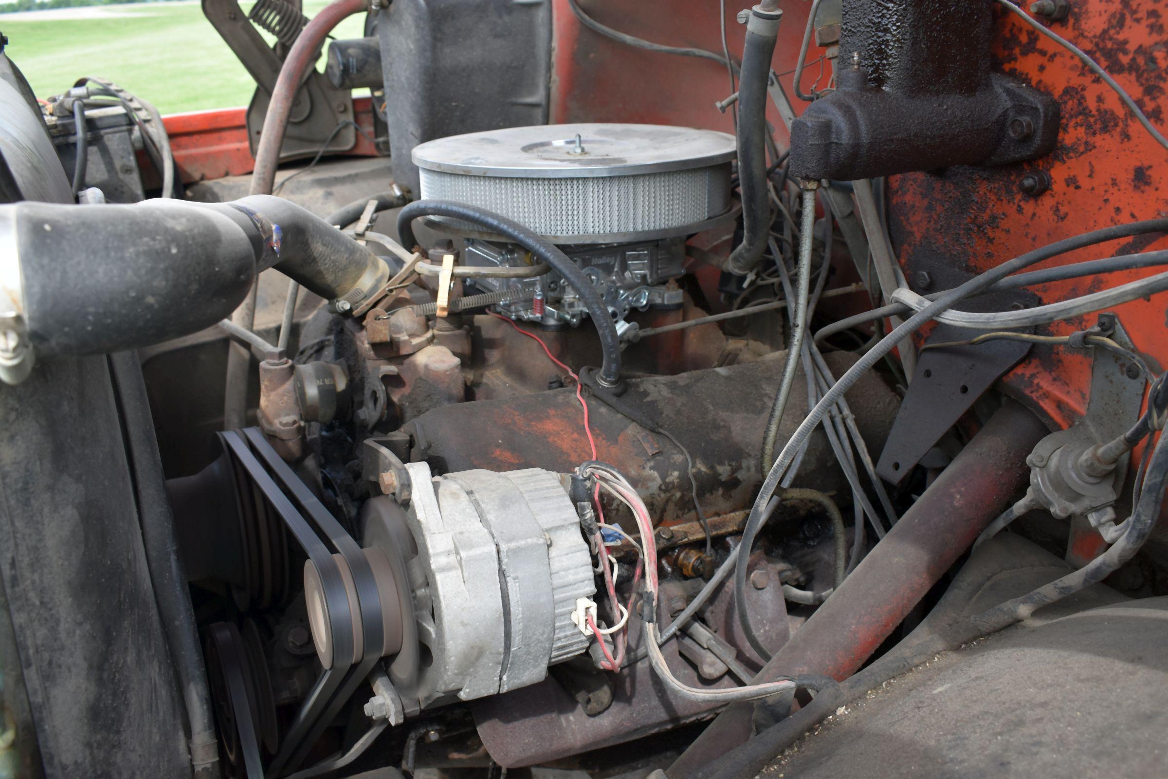 1971 Chevy C60 Grain Truck, Single Axle With Rear Tag, V8 Gas, 4x2 Speed, 18’ Wooden Box & Hoist, Ro