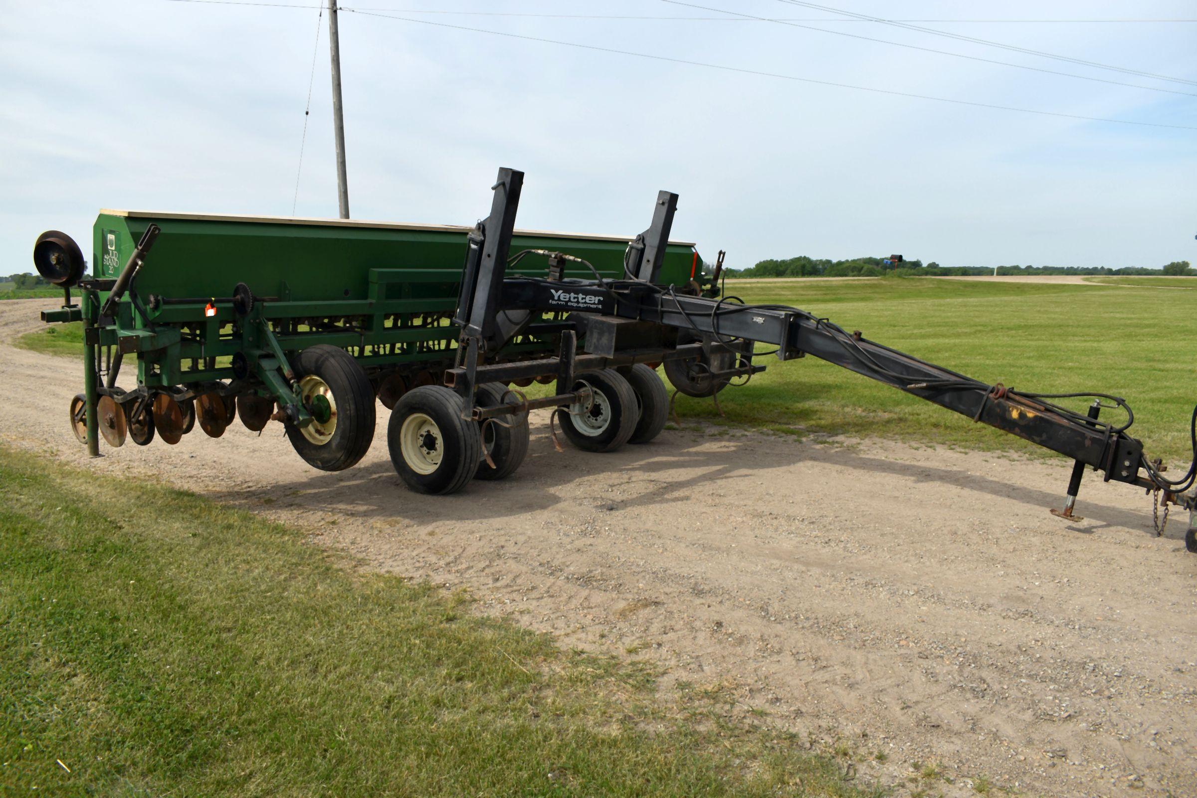 Great Plains Solid Stand 20 Grain Drill, 20’ x 12”, Markers, 3pt, Many Extra Parts From Coverting It