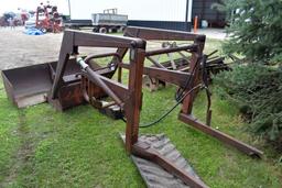 Ford Hydraulic Lift Trip Bucket Loader, 2 Buckets, Came Off Ford 4000 Tractor