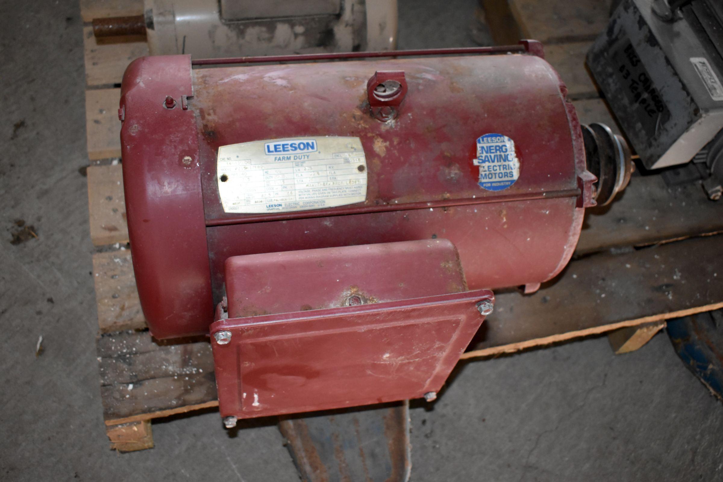 Leeson 7.5HP Single Phase Electric Motor