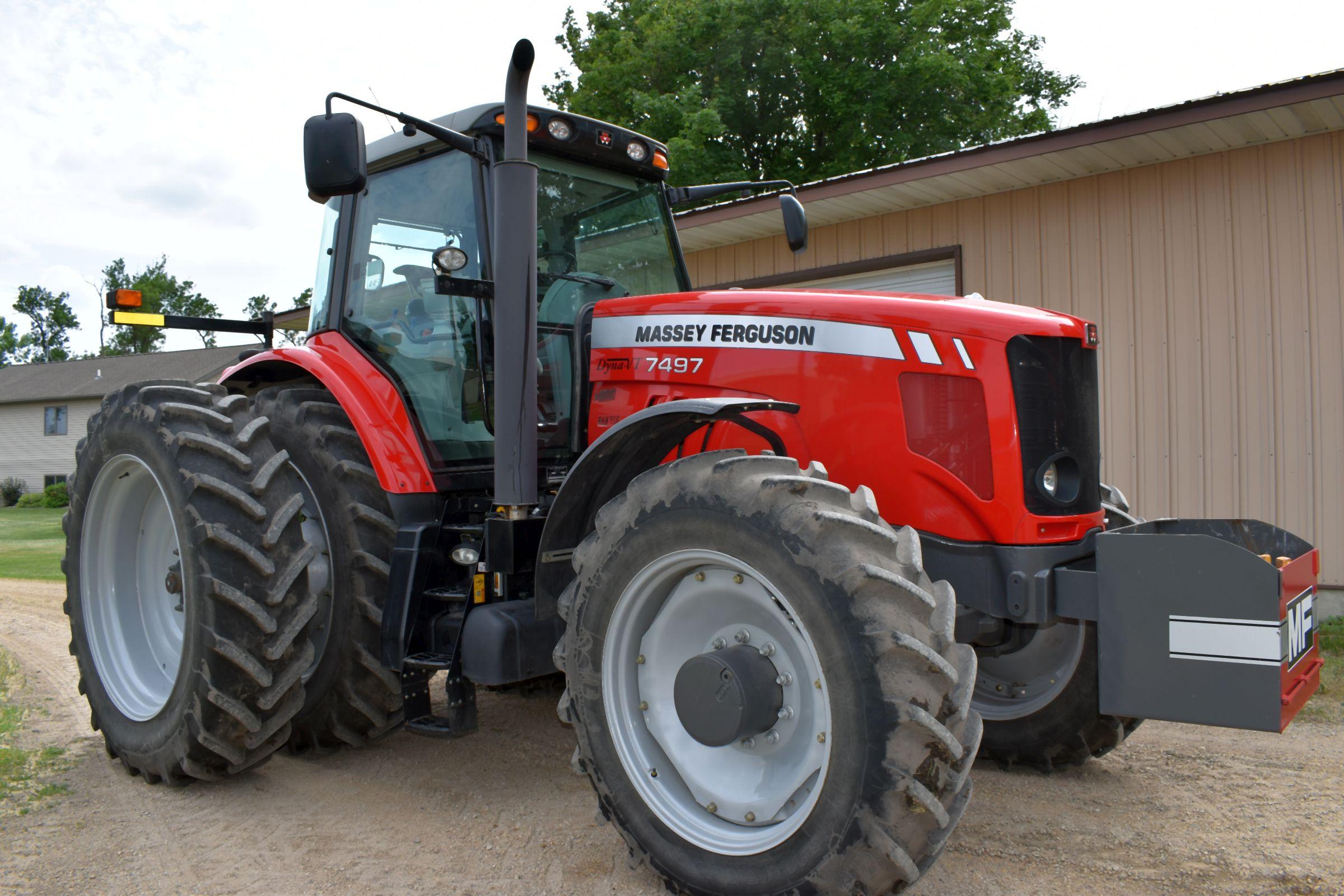 2011 Massey Ferguson 7497 MFWD Dyna-VT, 934 Actual Hours, 480/80R46 With Duals 98%, All Michelin Tir