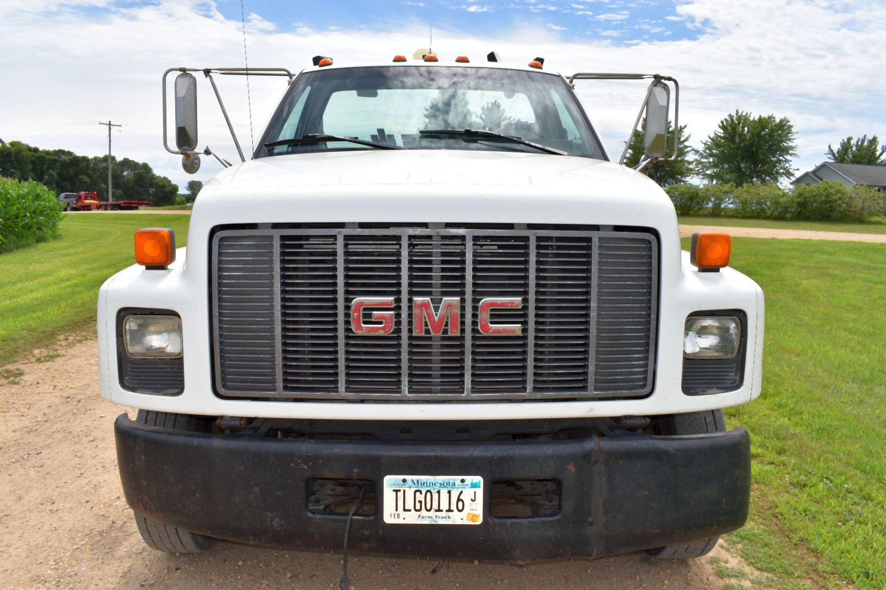 1996 GMC Topkick Low Pro Service Truck, 3116 Cat Diesel, Auto, Dually, 22.5/70R19.5 With Stahl 11’ S