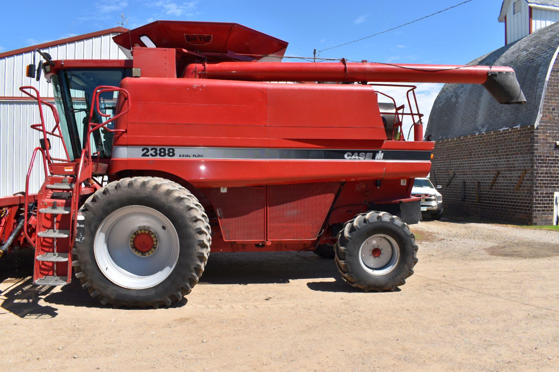 1998 Case IH 2388 Combine, 3398 Sep/4763 Engine Hours, Ag Leader Monitor, Rock Trap, Field Tracker,