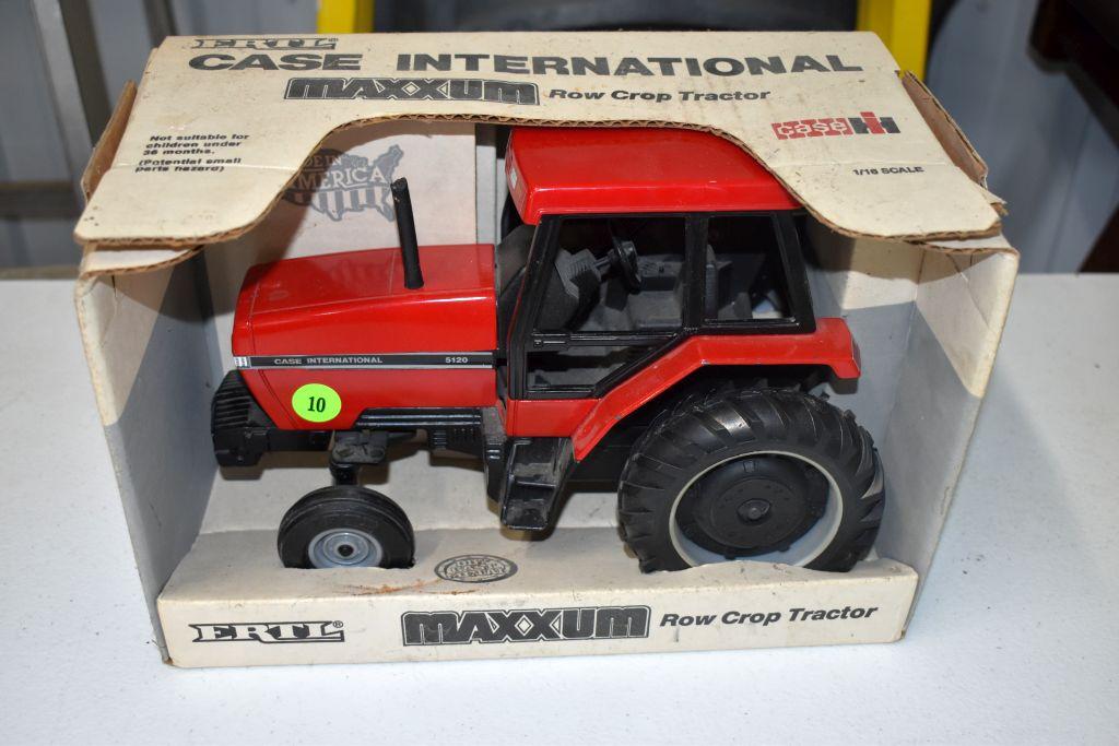 Ertl Case IH Maxxum 5120 Row Crop Tractor, 1/16th Scale, With Box
