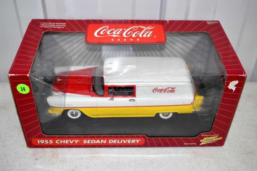 Playing Mantis 1955 Chevy Sedan Delivery Coca Cola Car, With Box