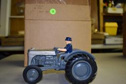 Ford 9N Tractor With Man, Made By Fossum, With Box, 2nd Run