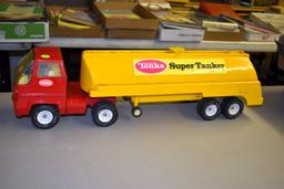 1970's Tonka Super Tanker, Semi & Trailer, Trailer Is Plastic