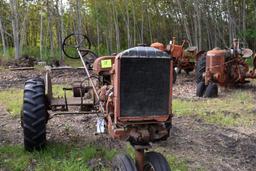 Farmall A wide front, rear weights, missing hood