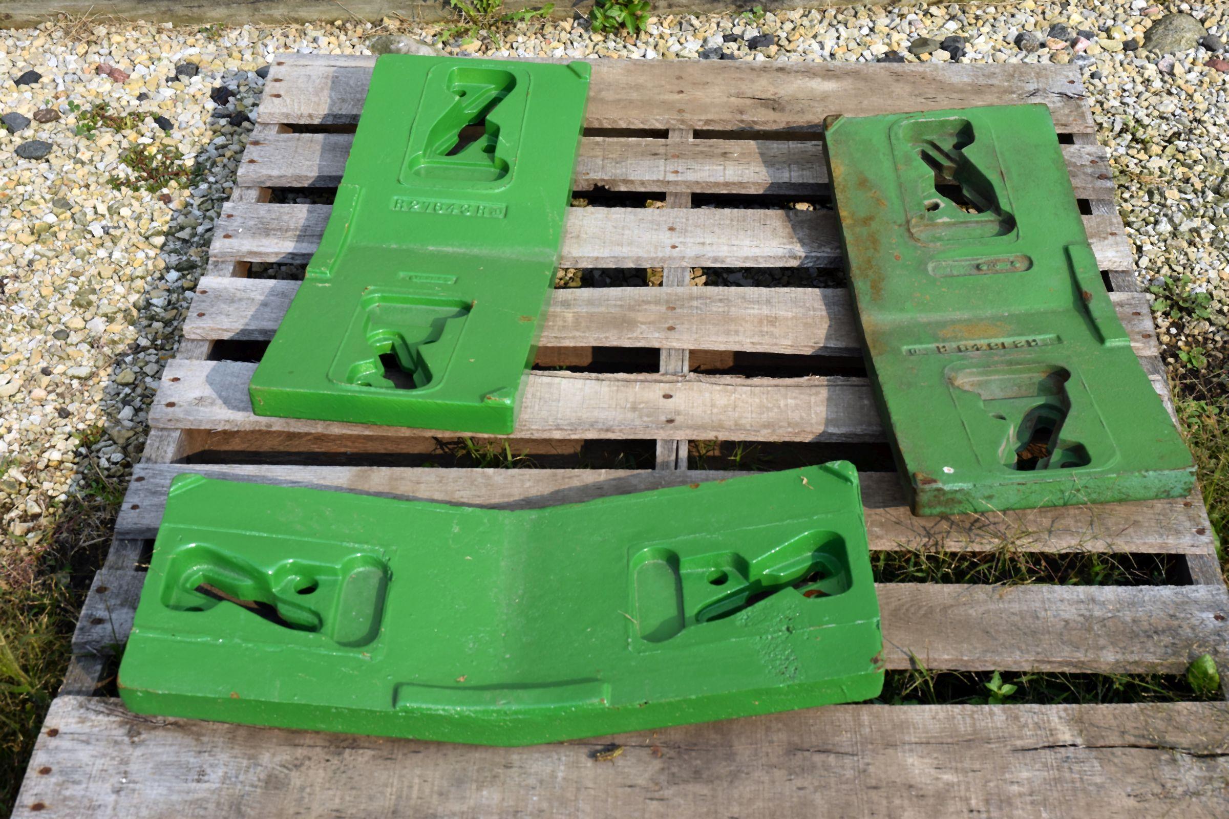 (3) John Deere 10 or 20 Series Slab Weights, Selling 3 x $