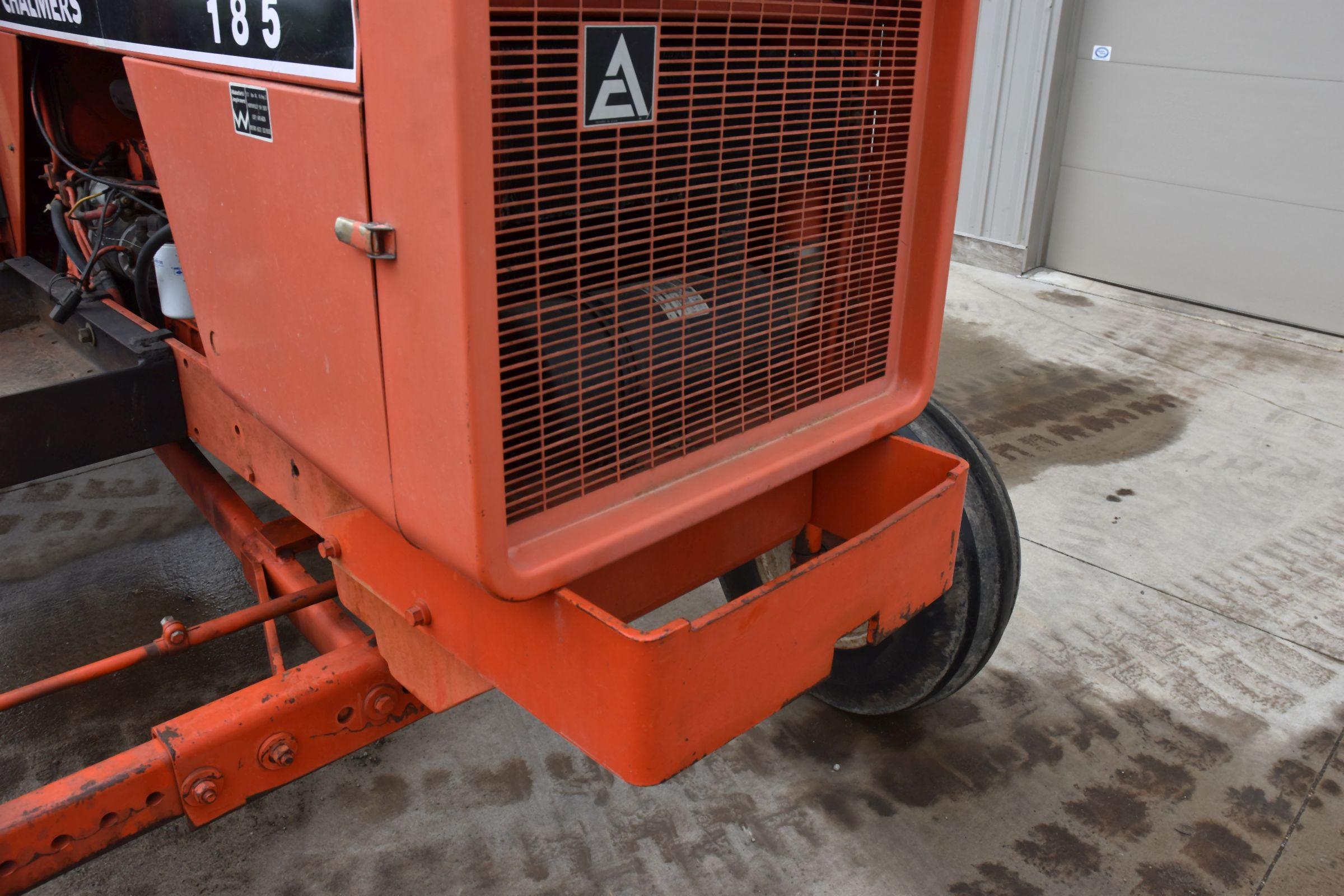 Allis Chalmers 185 Diesel Tractor, 2WD, 4153 Actual One Owner Hours, 18.4R30 Tires AT 90%, Hi/Lo 4 S