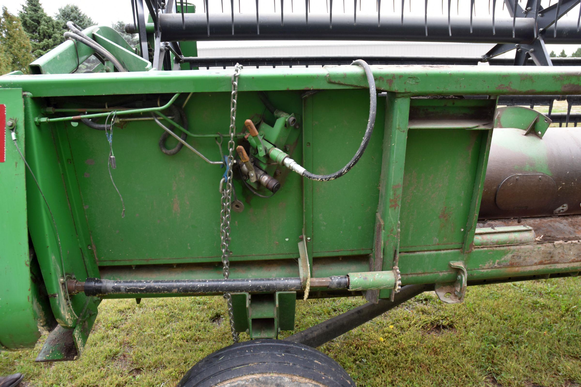 John Deere 915 Bean Head, 15’, Poly Skids & Fingers, 3” Cut, SN: F650411