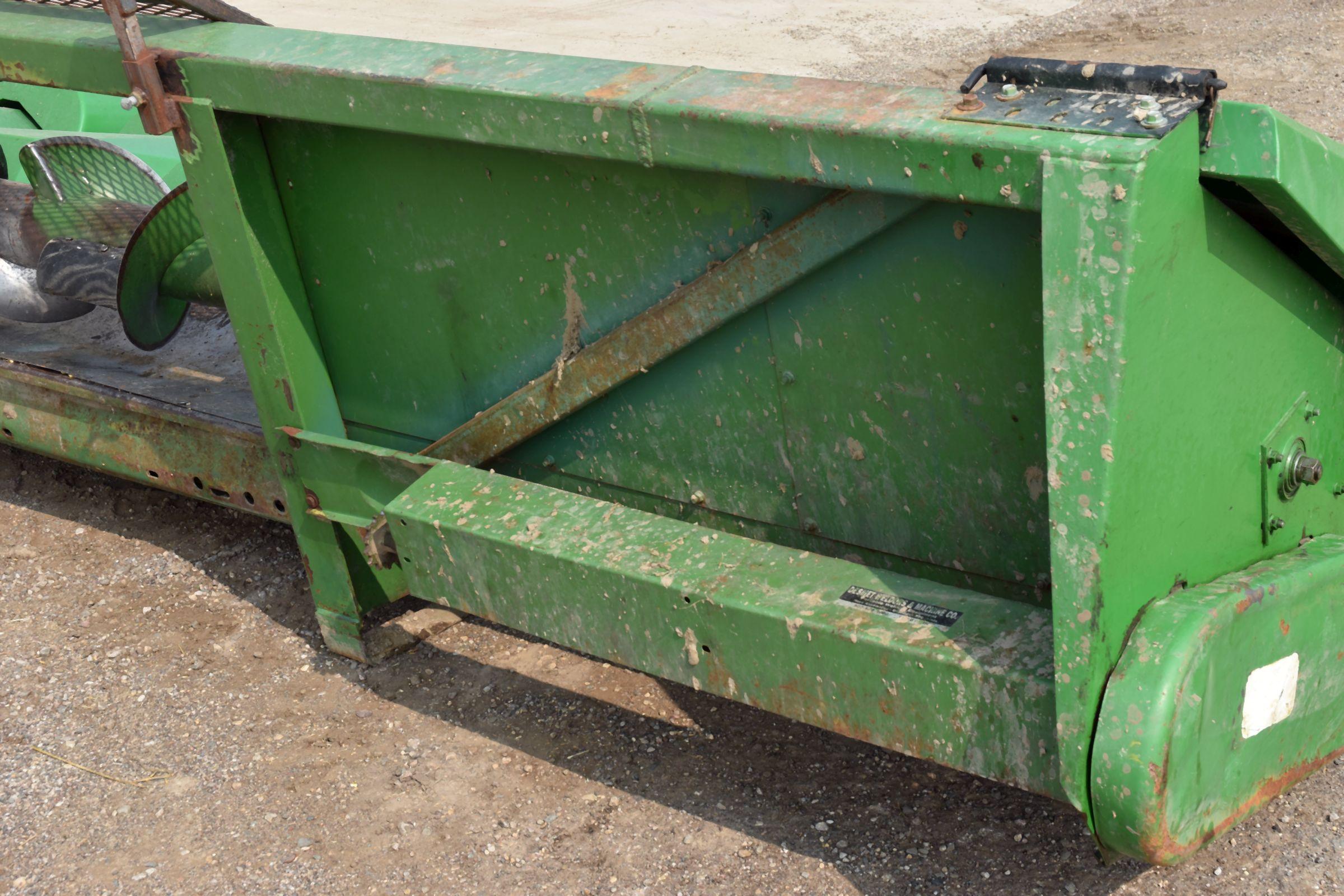 John Deere 843 Corn Head Converted To 6 Row 30”, GUL Poly Snouts, Good Rolls, New Gathering Chains,