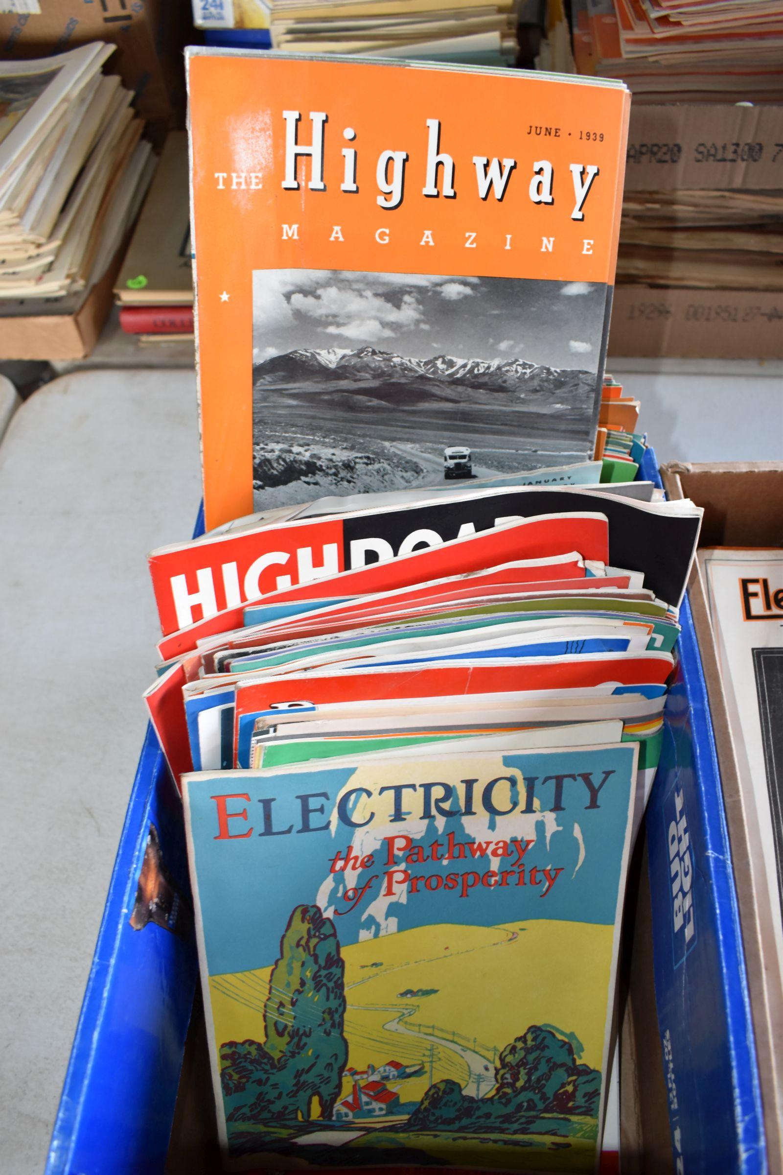 Electric Light & Power Magazine, Industrial Sales Booklets, Highway Magazines 1930s, Literary Digest