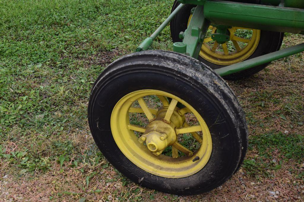 John Deere GP Tractor, Full Fenders, Restored, 12.4x24 New Rear Rubber, New Front Rubber, Flat Spoke