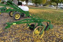 John Deere 2 x 14s Steel Wheel Plow, Mechanical Lift, Restored