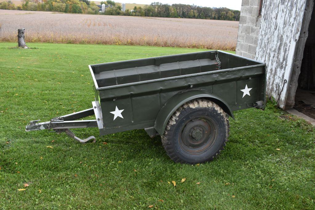 Bantam Model T3-C Single Axle Military Trailer,In Very Good Condition, 4' x 6'