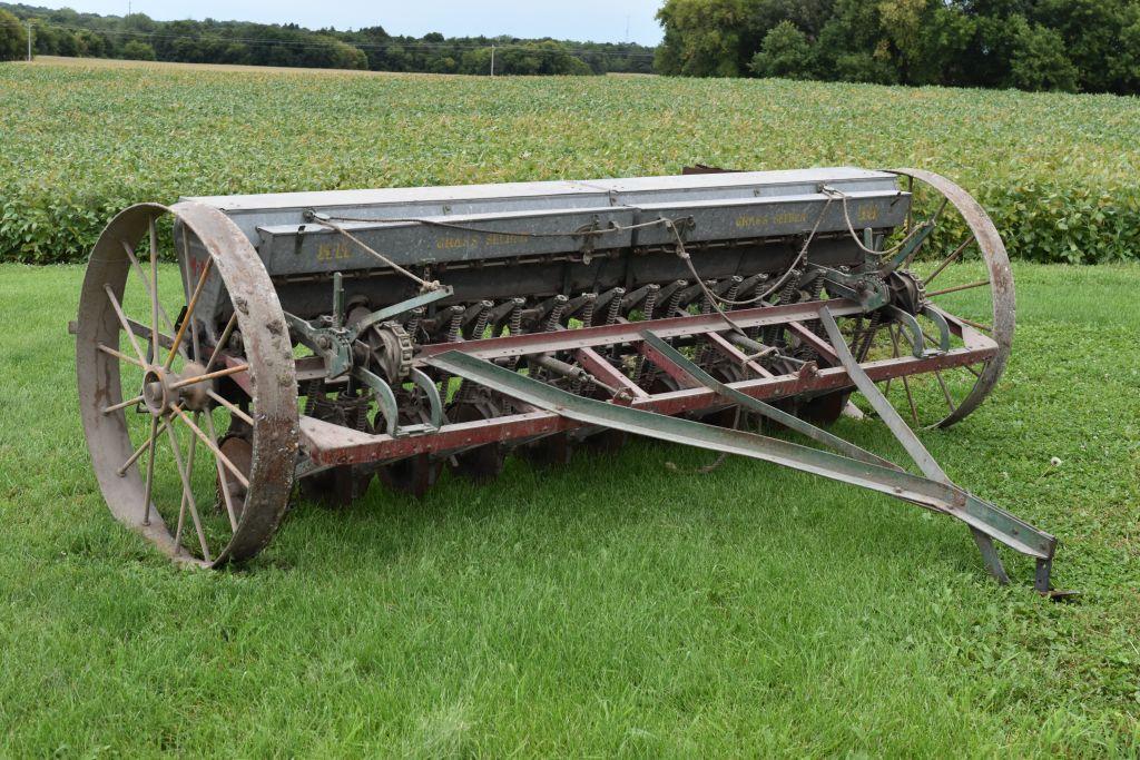 Minneapolis Moline Steel Wheel Grain Drill Model P3-6, 10' With 6" Spacings, Grass Seeder, Mechanica