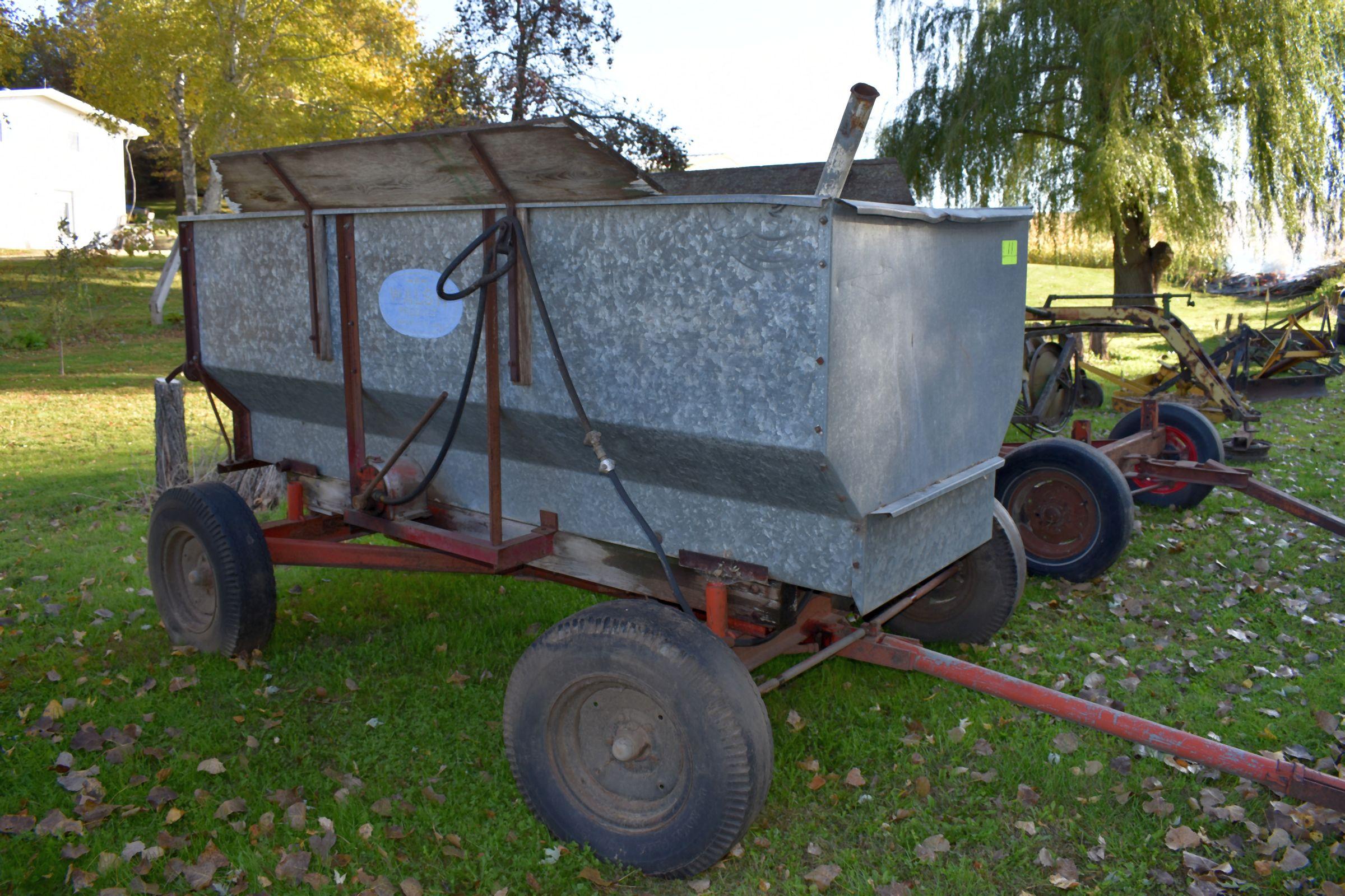 Walsh Flare Box On Running Gear With Hydraulic Cylinder