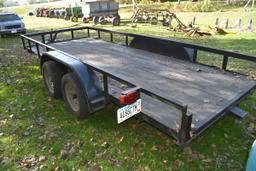 2018 CenTex Trailers, 16'x 75", Tandem Axle, 3500 lb Axles, Sides, No Ramps