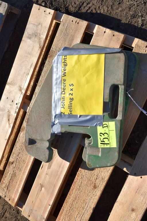 2  John Deere Weights Selling 2 x $