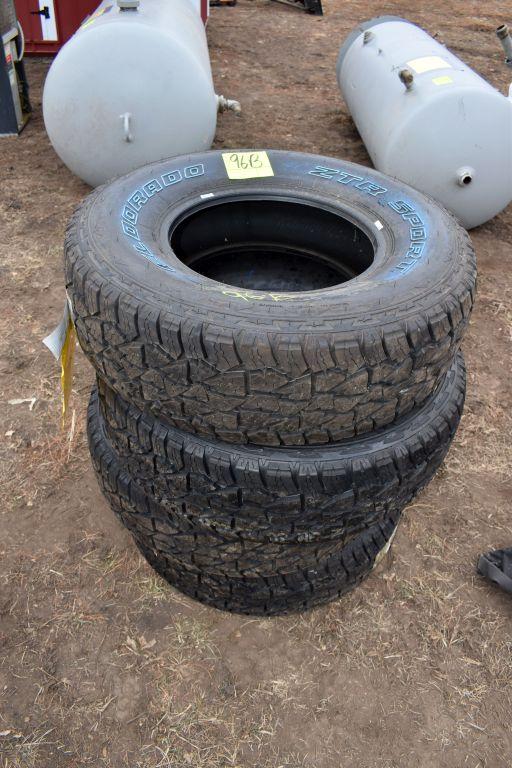 (4) Eldorado ZTR 265/75R16 Tires, New,  Selling 4 X $