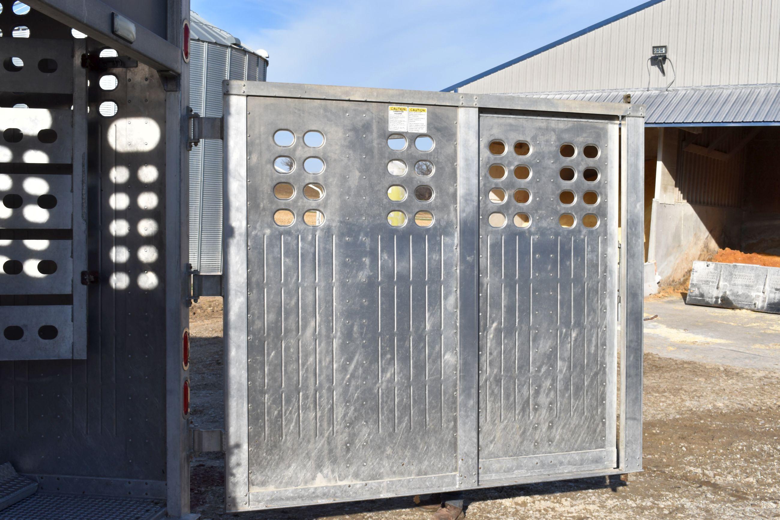 2014 Eby All Aluminum Ground Load Semi Livestock Trailer, 53’x102”x92”, 5 Compartment, Tandem Axle,