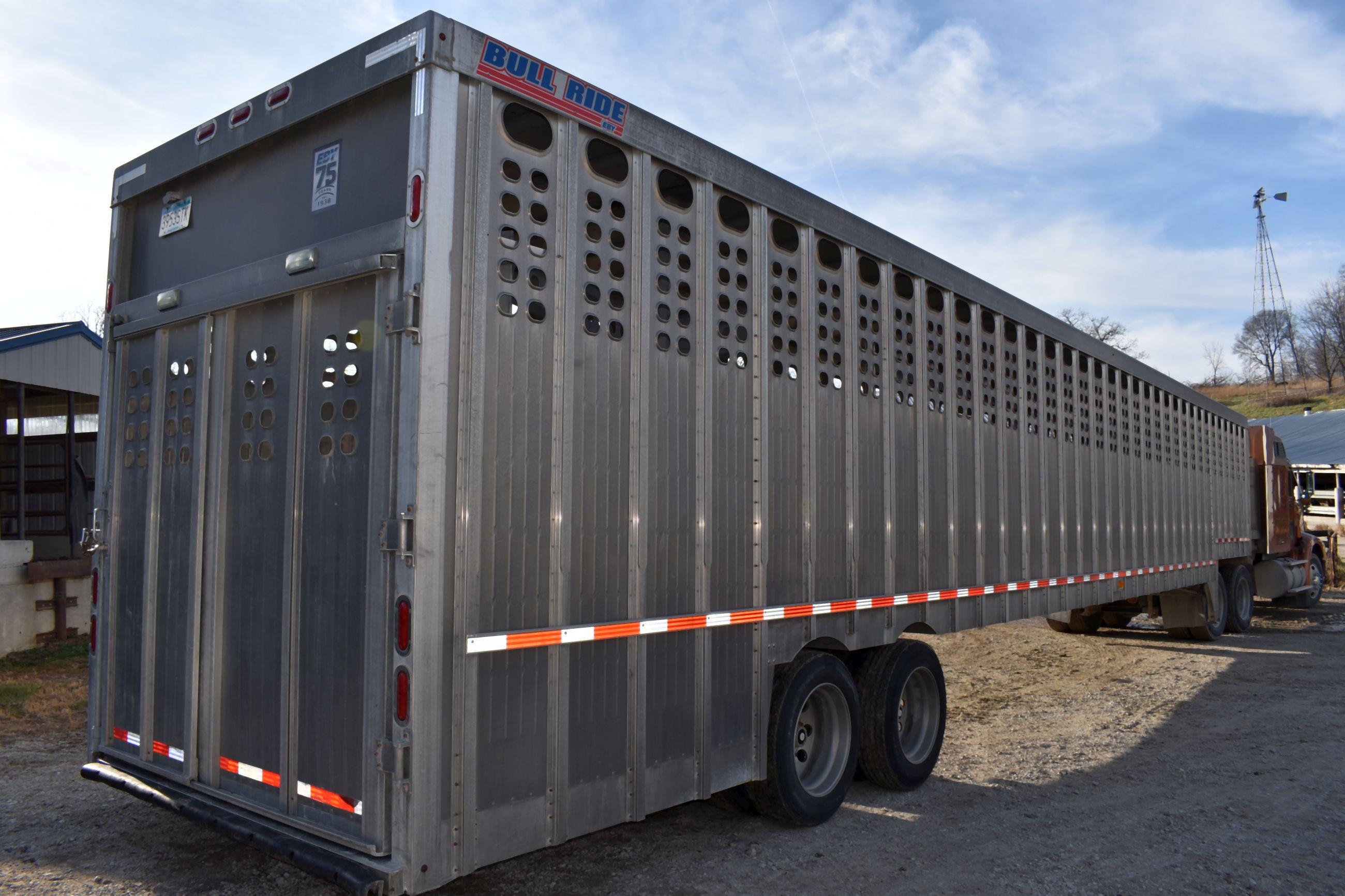 2014 Eby All Aluminum Ground Load Semi Livestock Trailer, 53’x102”x92”, 5 Compartment, Tandem Axle,
