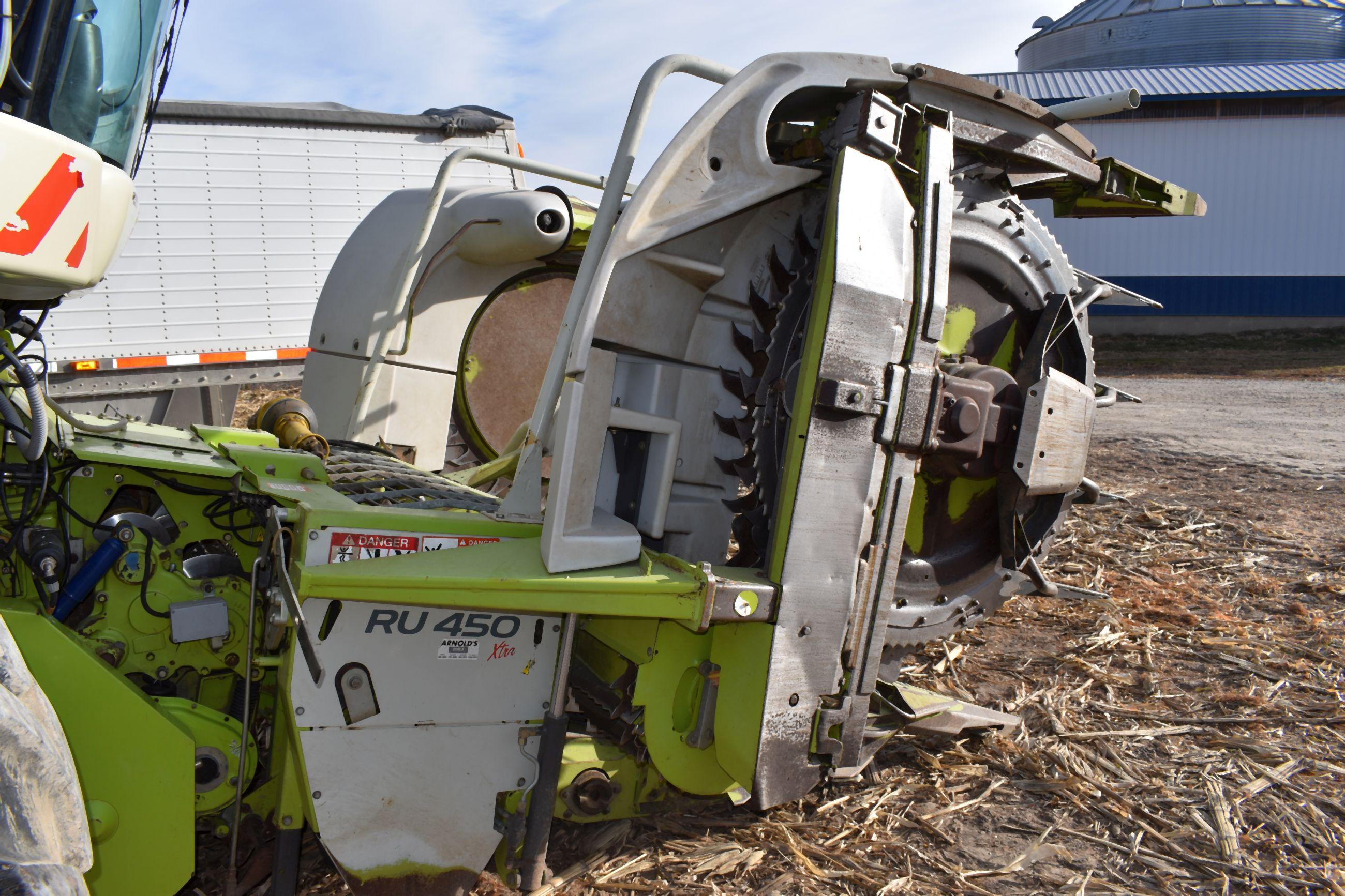 Claas RU450 Xtra Corn Head, 15’ Or 6 Row, Ear Saver, SN: 66004220, Field Ready