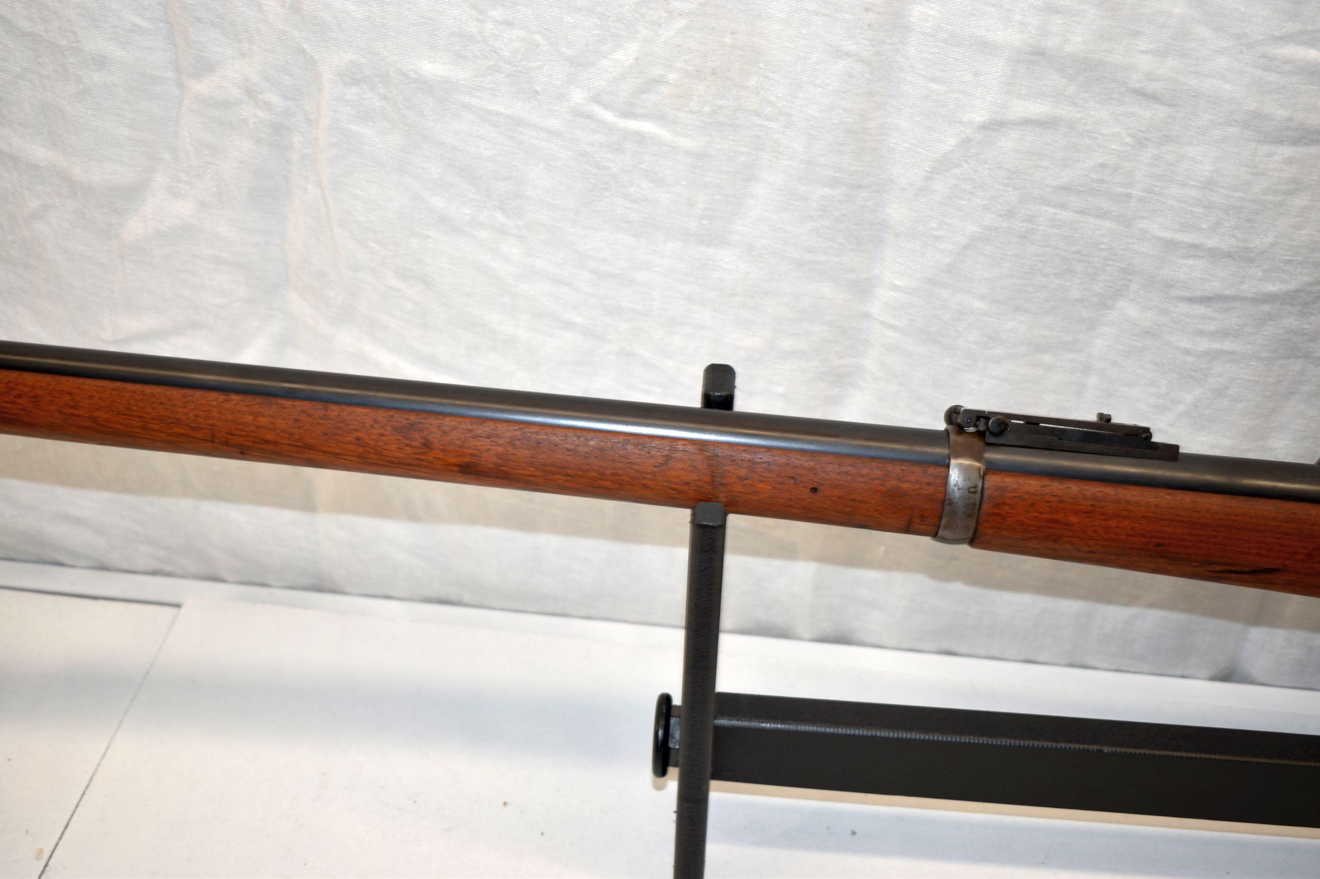 Springfield 1873 Trap Door Long Range Buffington, Black Powder, Rear Sights, Mfg 1882