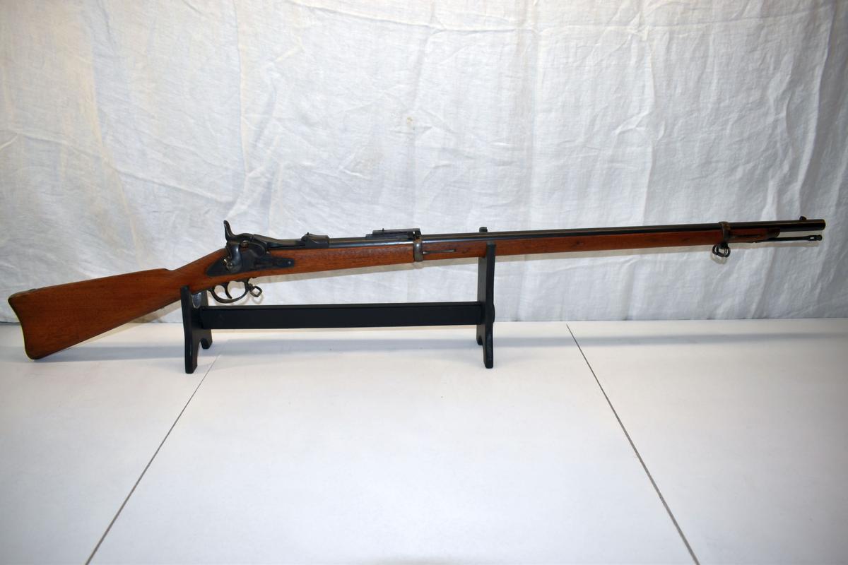 Springfield 1873 Trap Door Long Range Buffington, Black Powder, Rear Sights, Mfg 1882