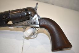 Colt 1860 Army Model 44 Cal. 6 Shot Percussion Revolver, SN: 8142, all visable serial numbers match