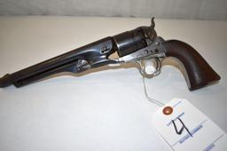 Colt 1860 Army Model 44 Cal. 6 Shot Percussion Revolver, SN: 8142, all visable serial numbers match