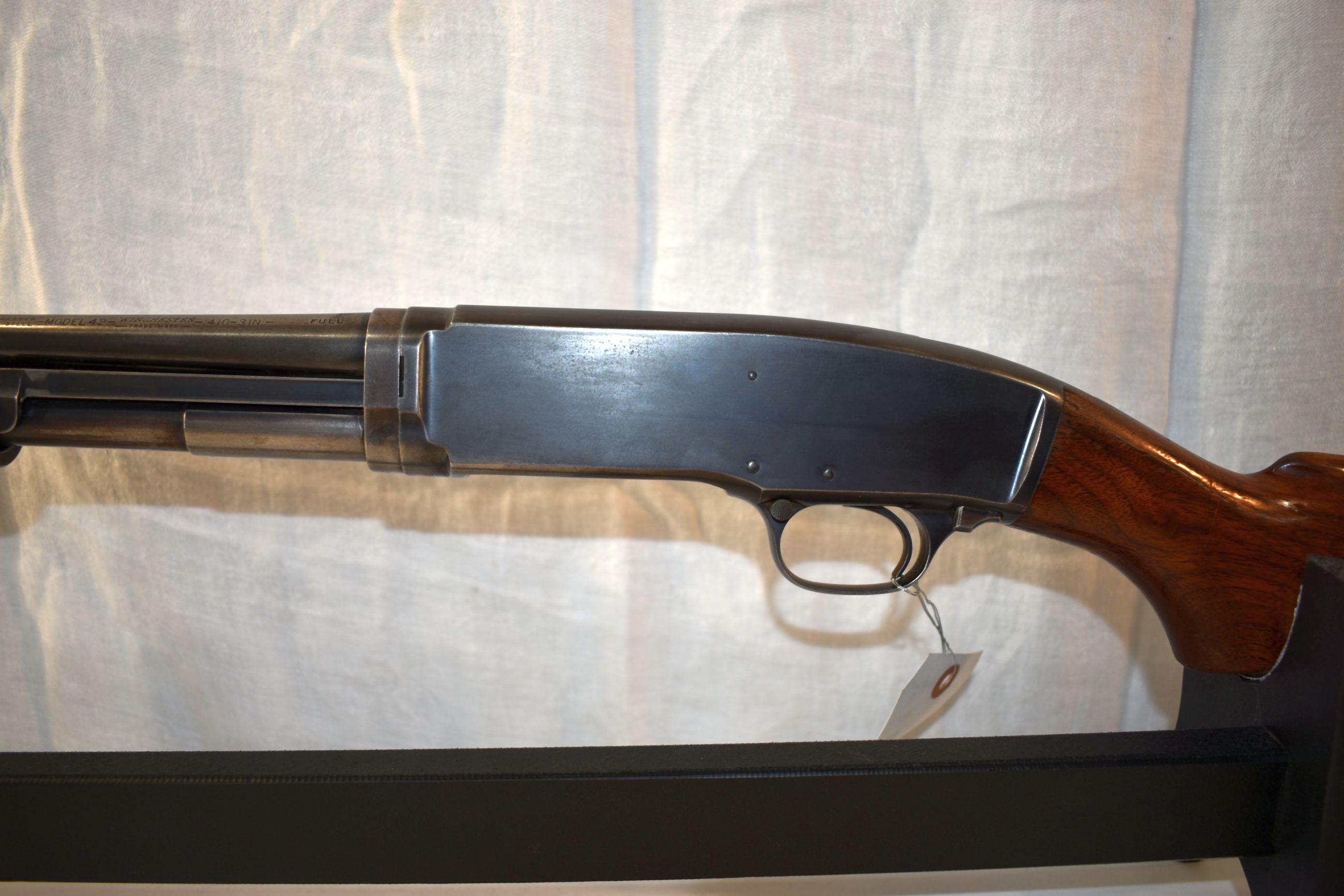 Winchester Model 42 Pump Action Shotgun, 410 Gauge, 3", Full Choke, 25" Barrel, SN: 3080